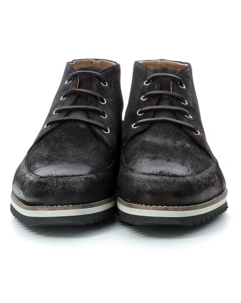 Sneakers en Cuir Adiz noires