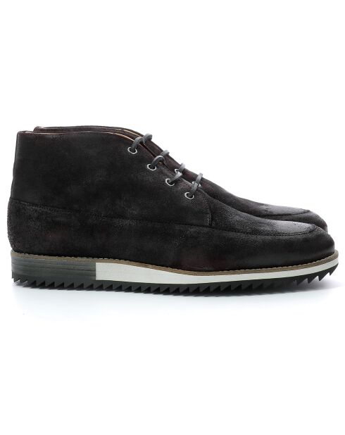 Sneakers en Cuir Adiz noires