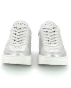 Sneakers en Cuir Oda argenté/blanc