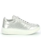 Sneakers en Cuir Oda argenté/blanc