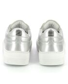 Sneakers en Cuir Oda argenté/blanc
