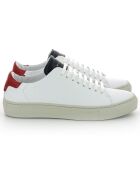 Sneakers en Cuir Oya blanc/bleu marine/rouge