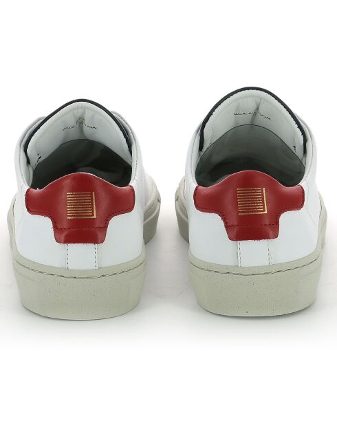 Sneakers en Cuir Oya blanc/bleu marine/rouge