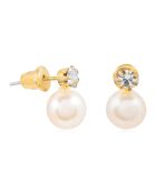 Boucles d'oreilles Arlane doré/blanc