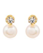 Boucles d'oreilles Arlane doré/blanc