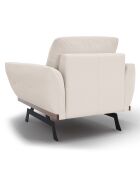 Fauteuil Olivier beige clair - 95x95x87 cm