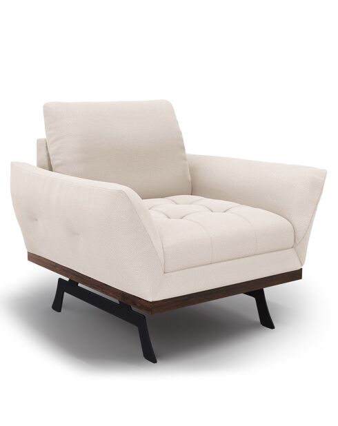 Fauteuil Olivier beige clair - 95x95x87 cm