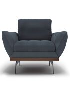 Fauteuil Olivier bleu - 95x95x87 cm