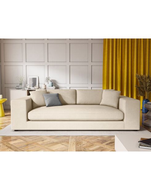 Canapé Tendance 4 Places beige clair - 262x122x72 cm
