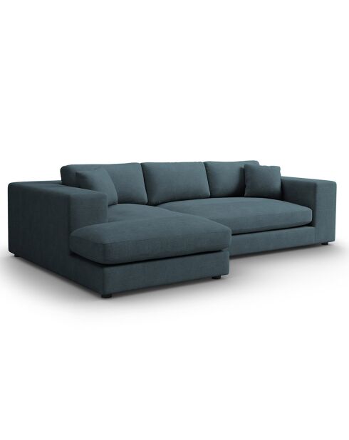 Trendiges 5-Sitzer-Ecksofa, blau, links, 282 x 174 x 72 cm