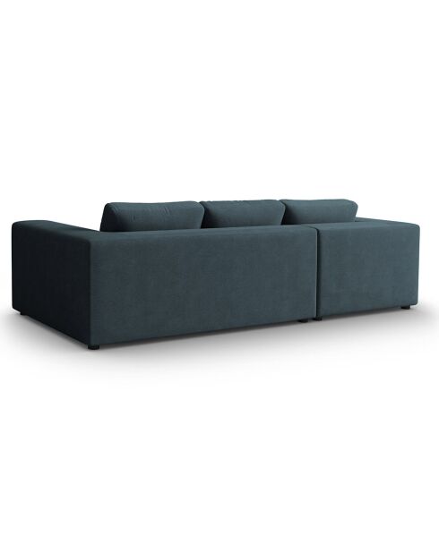 Trendiges 5-Sitzer-Ecksofa, blau, links, 282 x 174 x 72 cm
