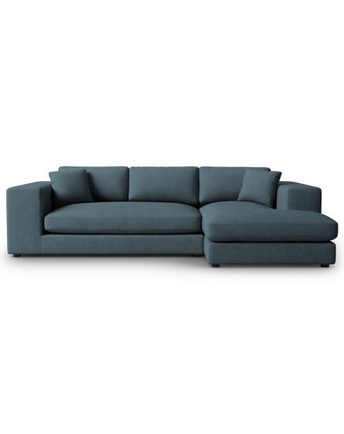 Trendy 5-zits blauwe rechterhoekbank - 282x174x72 cm