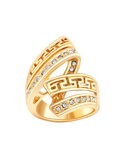 Bague Vertane doré/blanc