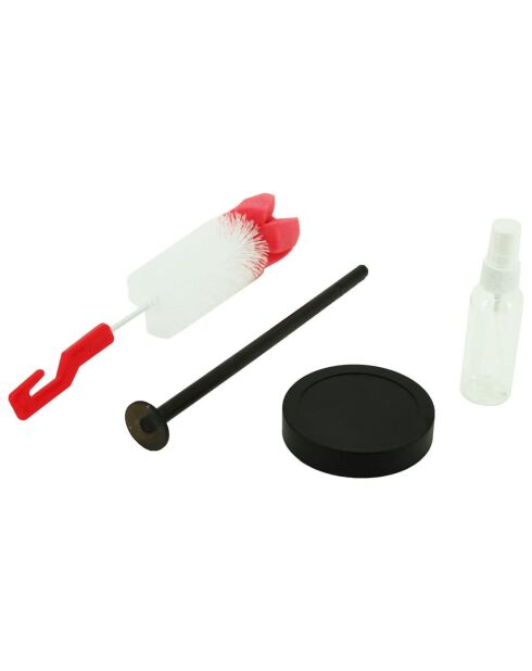 Cuiseur à oeuf vertical noir/rose