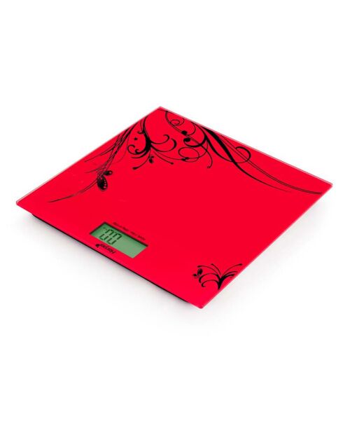 Pèse-personne digital rouge