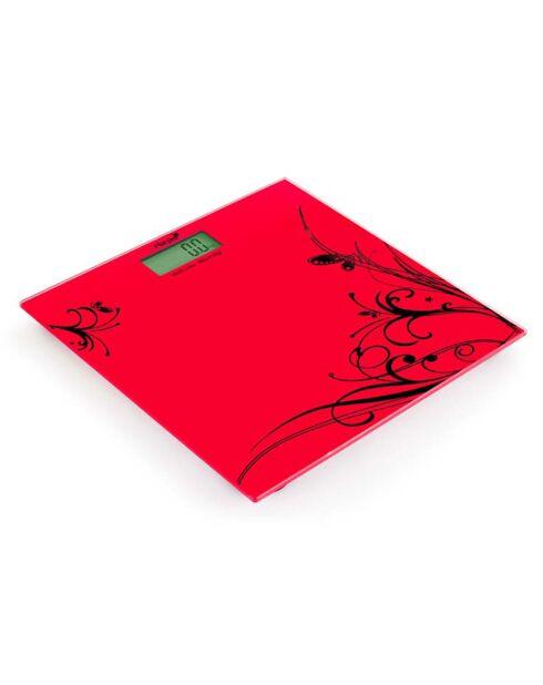 Pèse-personne digital rouge
