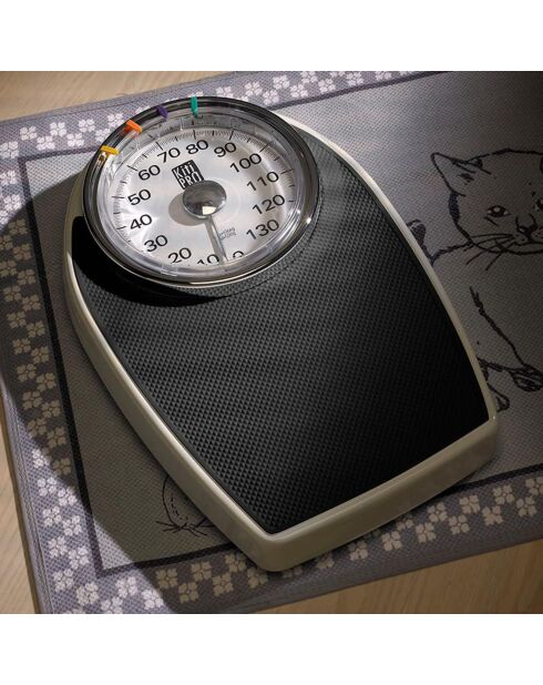 Pèse-personne mécanique grand cadran noir