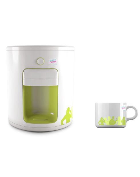 Machine à expresso blanc/vert