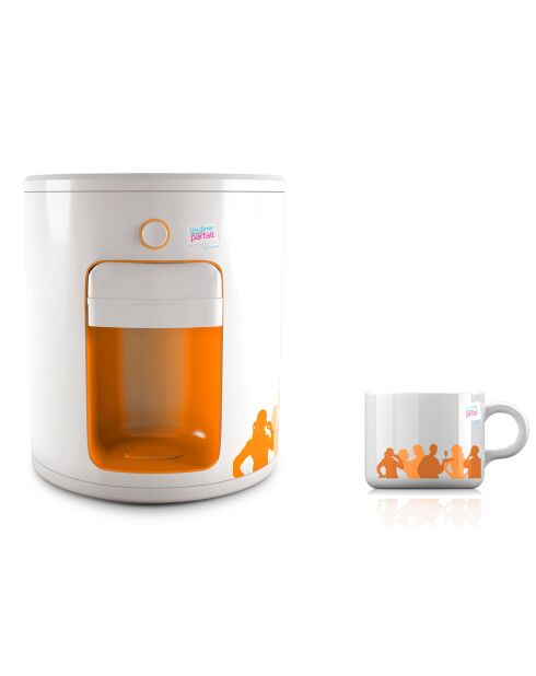 Machine à expresso blanc/orange