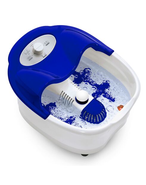 Bain de pieds massant blanc/bleu - 5 L