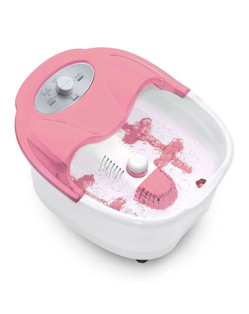 Bain de pieds massant blanc/rose - 5 L