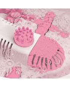 Bain de pieds massant blanc/rose - 5 L