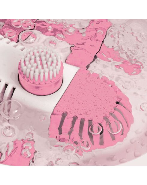Bain de pieds massant blanc/rose - 5 L