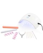 Kit de manucure blanc - 11 pièces