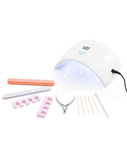 Kit de manucure blanc - 11 pièces