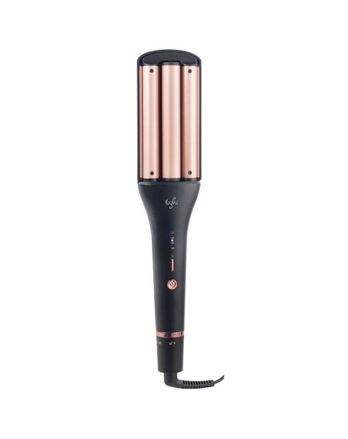 Fer à boucler en Céramique multi ondulations gris/rose