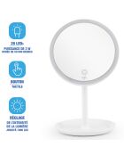 Miroir avec LED blanc - D.20 cm