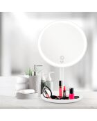 Miroir avec LED blanc - D.20 cm