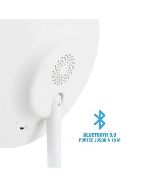 Miroir avec LED blanc - D.20 cm