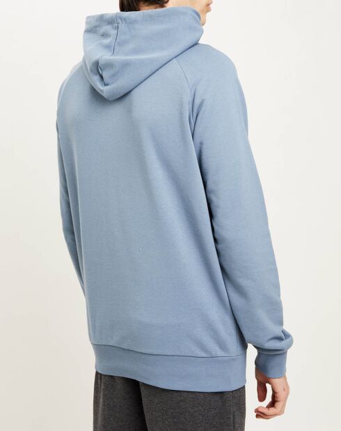 Sweat à capuche en Coton mélangé logo bleu
