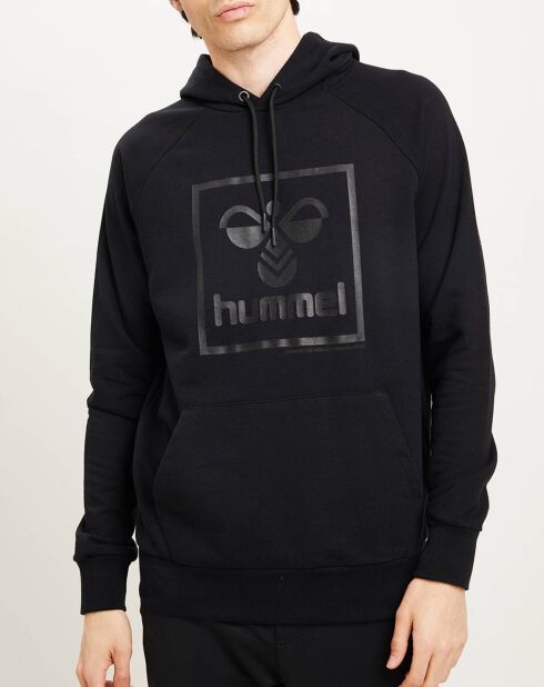Sweat à capuche en Coton mélangé logo noir