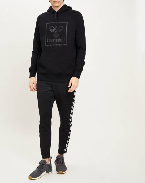 Sweat à capuche en Coton mélangé logo noir