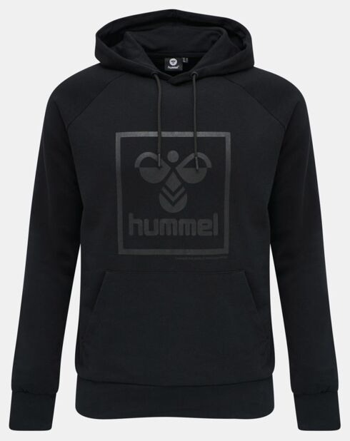 Sweat à capuche en Coton mélangé logo noir