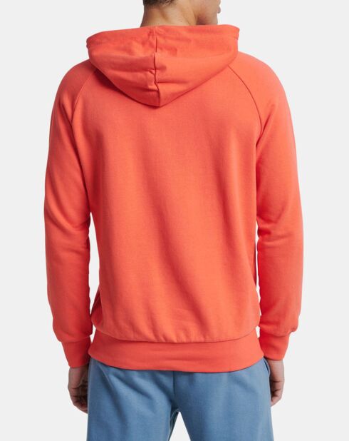 Sweat à capuche en Coton mélangé logo orange