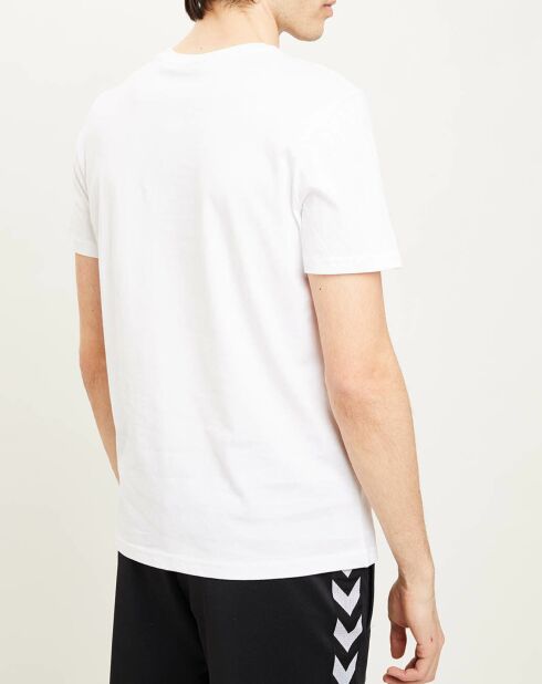 T-Shirt en Coton organique à gros logo blanc