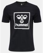 T-Shirt en Coton organique à gros logo noir