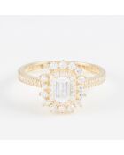 Ring My Queen aus Zirkonium aus Gelbgold