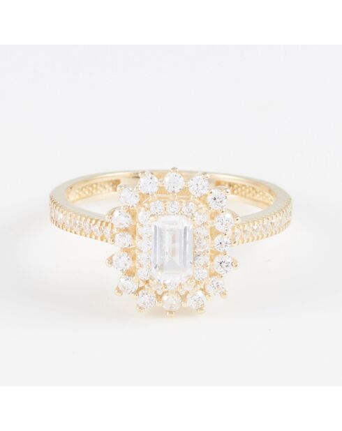 Ring My Queen aus Zirkonium aus Gelbgold