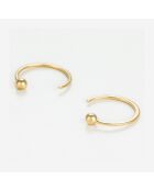 Boucles d'oreilles Nicole or jaune