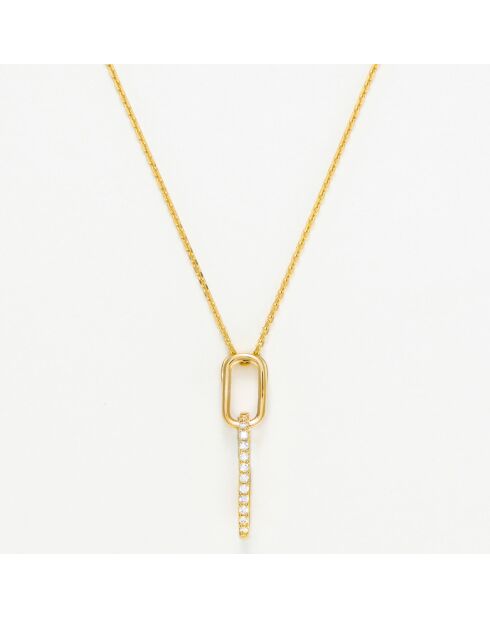 Pendentif Alexia Zirconium or jaune
