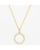 Pendentif Zelie Zirconium or jaune