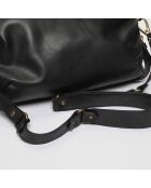 Sac à main en Cuir croco Mini Odélia noir - 29x22x3 cm