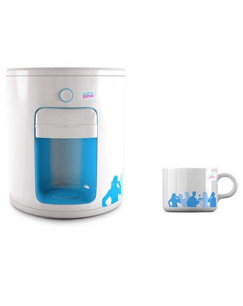 Machine à expresso blanc/bleu