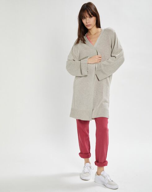 Gilet Mila argenté