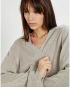 Gilet Mila argenté