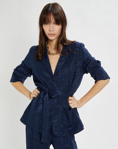 Veste fluide Ella bleu nuit